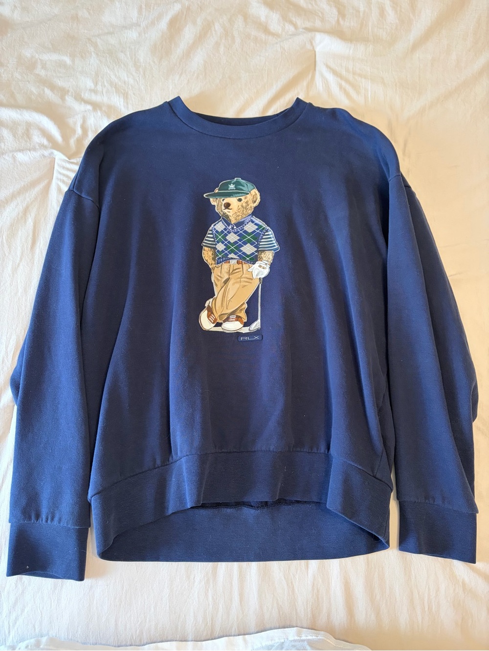 Polo by Ralph Lauren Navy Bear Crewneck Sweatshirt